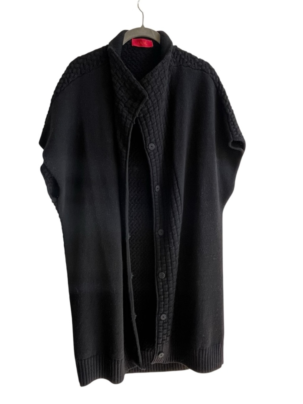 LAVIA 18 Italy Chunky Knit Oversized Cardigan Sweater Wool Alpaca Coat SZ XL